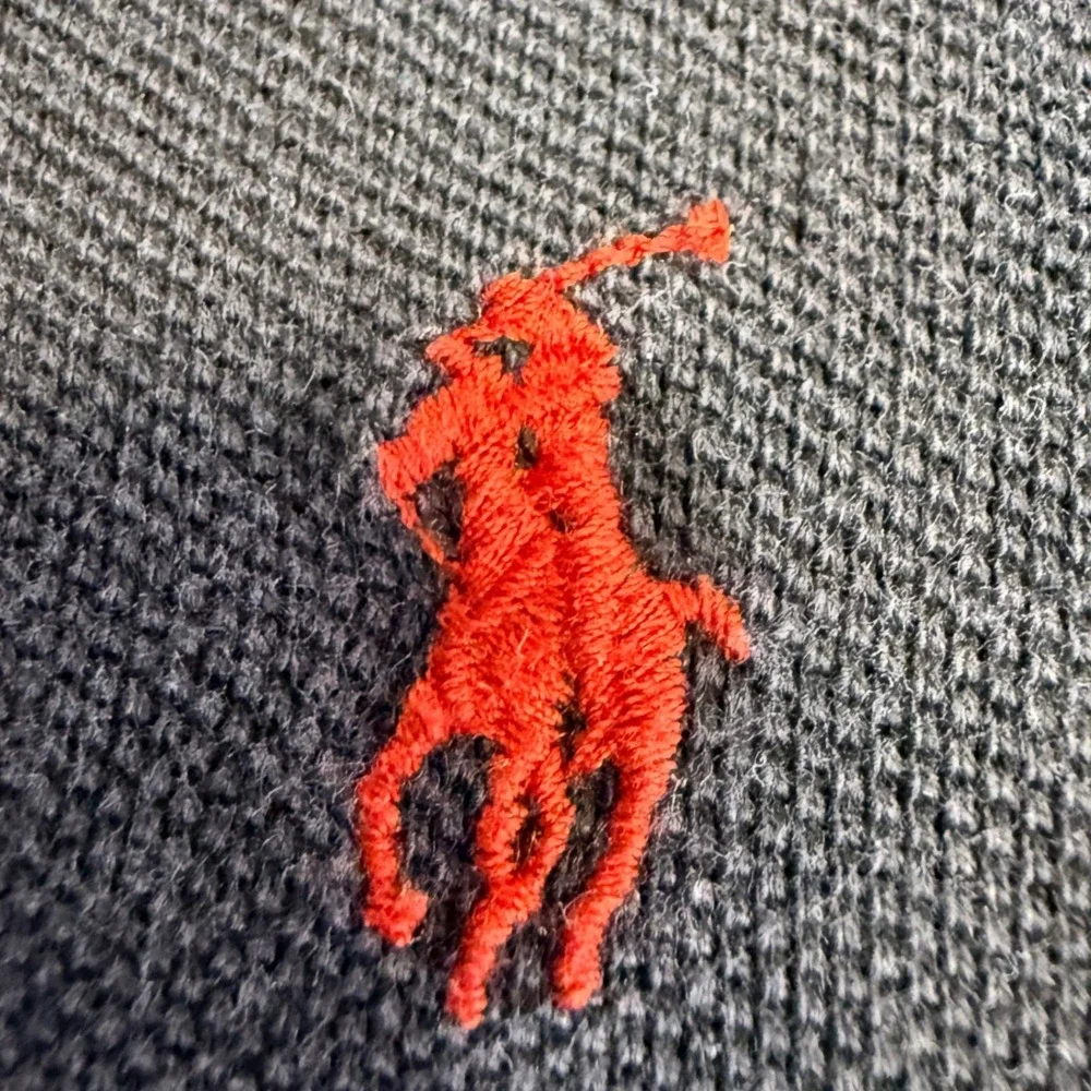 Vintage Polo Ralph Lauren Polo Shirt Men XL Black Red Pony Cotton Pique Golf Y2k